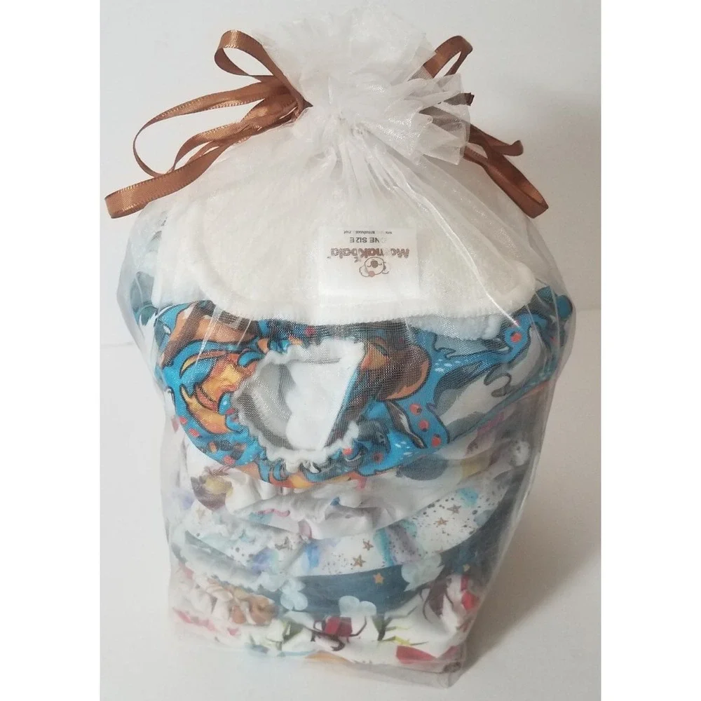 5-Mama Koala Stay Dry Pocket Diapers ONE SIZE Unisex Baby NEW